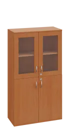 SPO 22 skříň 4-dveřová/ 2x sklo lamino - buk Royal